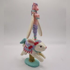 VTG Rare Sky Dancer Pony and Bunny Set Spinning‎ Works HTF 90s Collectible Decor